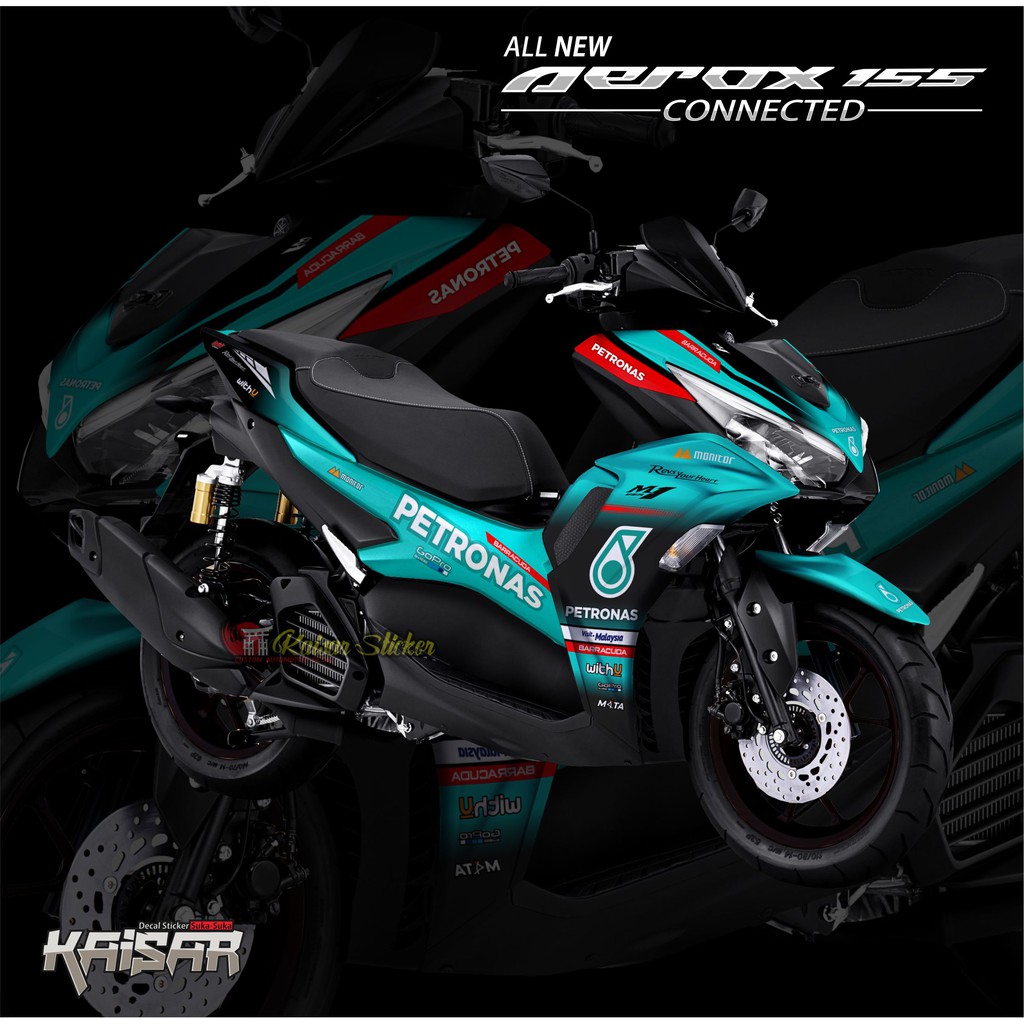 DECAL STICKER AEROX 155 CONNECTED TAHUN 2021 NEW PETRONAS FULL BODY