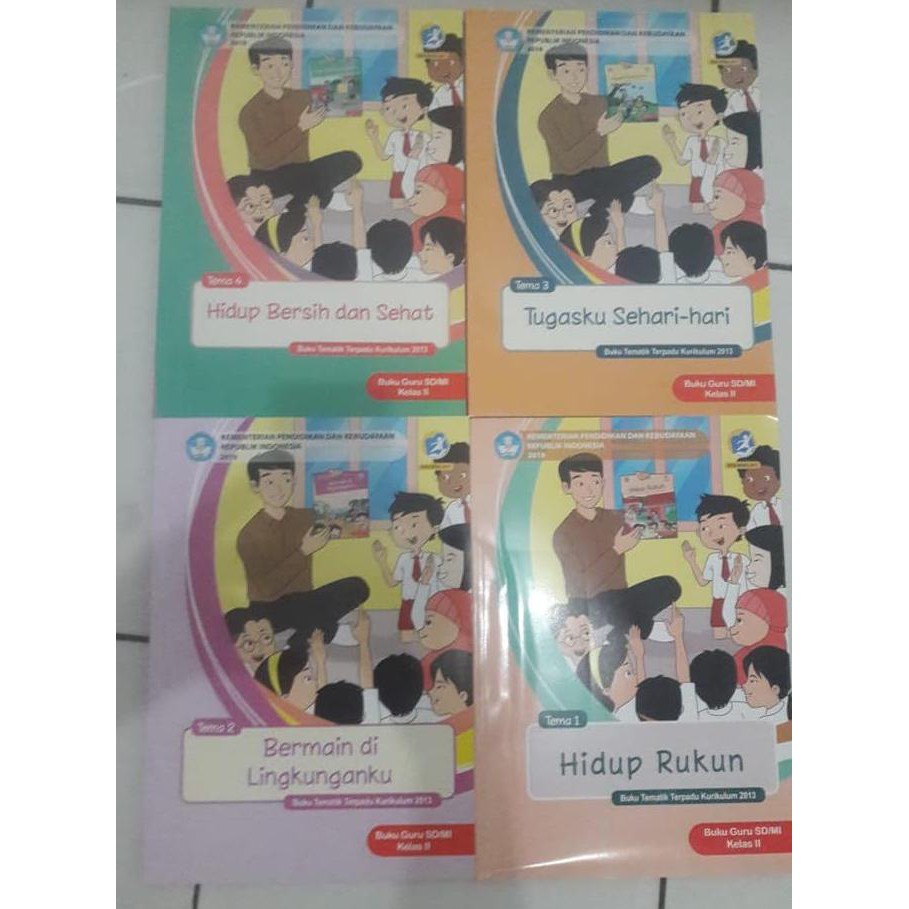 Paket Buku Guru Tematik Kelas 2 Semester 1 Tema 1,2,3,4,