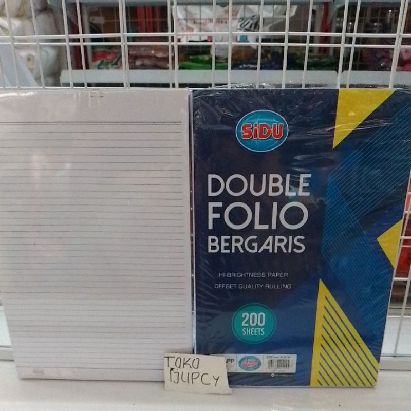 

Double folio garis 10 lembar