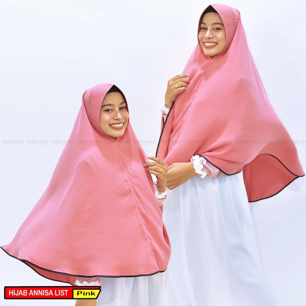 TOKODENAY - Kerudung Hijab muslimah Syar'i wolly crape premium mode syiria ANNISA LIST