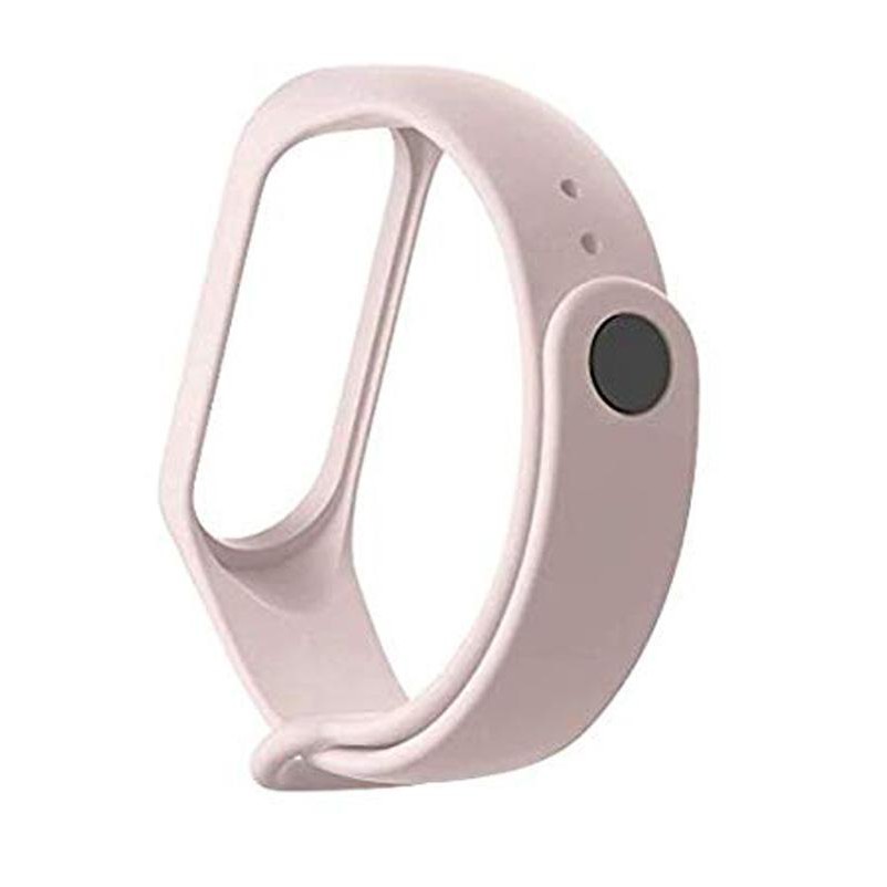 Tali Jam Sports Silicone Wristband Strap for Xiaomi Mi Band 3/4 - Soft Pink