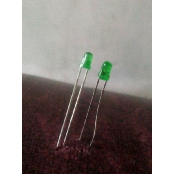 Led hijau nyala hijau 3mm difused