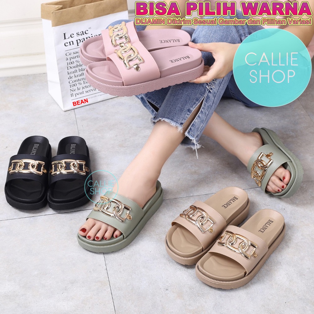 Sandal Wanita Platform Jelly Balance 1603-S8 DODTBLSL