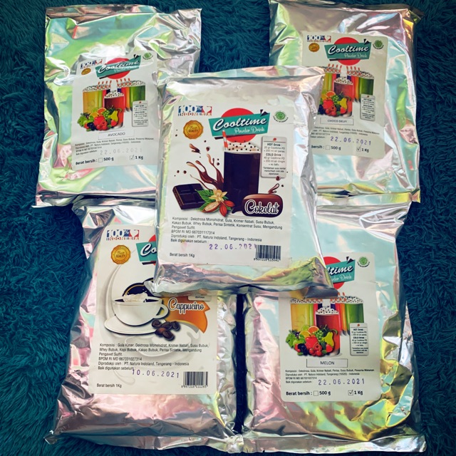 

Serbuk minuman / serbuk rasa / powder drink / cooltime 500 GRAM