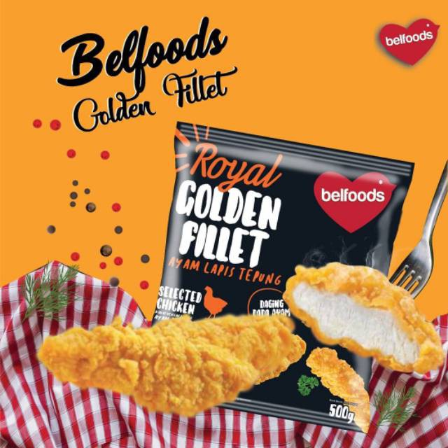 

Royal Golden Fillet BELFOODS Ayam Lapis Tepung 500gr