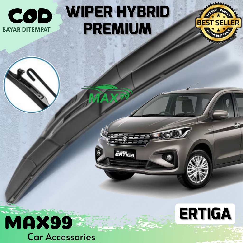 COD - WIPER HYBRID ERTIGA / WIPER HYBRID PREMIUM ERTIGA / WIPER KACA HYBRID SUZUKI ERTIGA / 1 PASANG