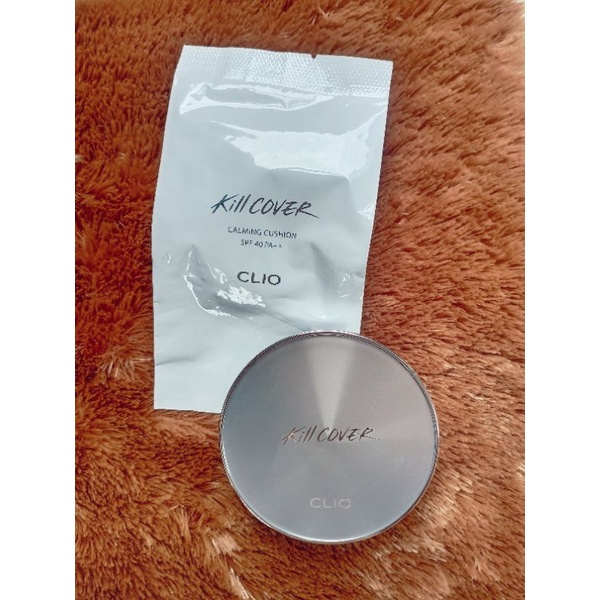 CLIO KILL COVER CALMING CUSHION CASE + REFILL SHADE LINEN NEW PRELOVED