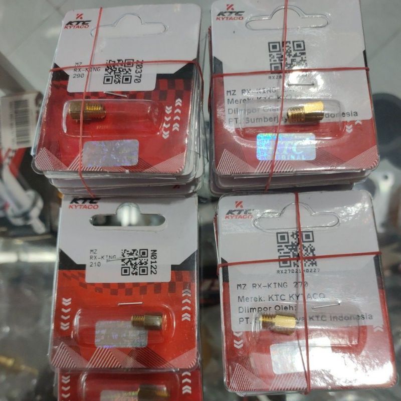 Spuyer Main jet KTC F1zr Ninja Rr RX-King ukuran 160 165 170 175 205 210 220 230 240 250 270 280 290