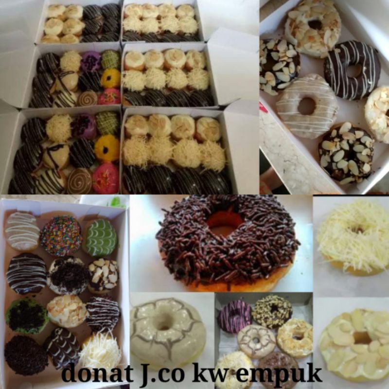 

donat enak empuk mini isi 12 besar isi 6