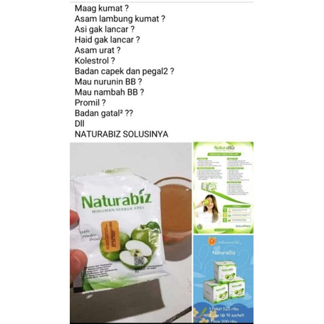 

natura biz apel minuman untuk kesehatan