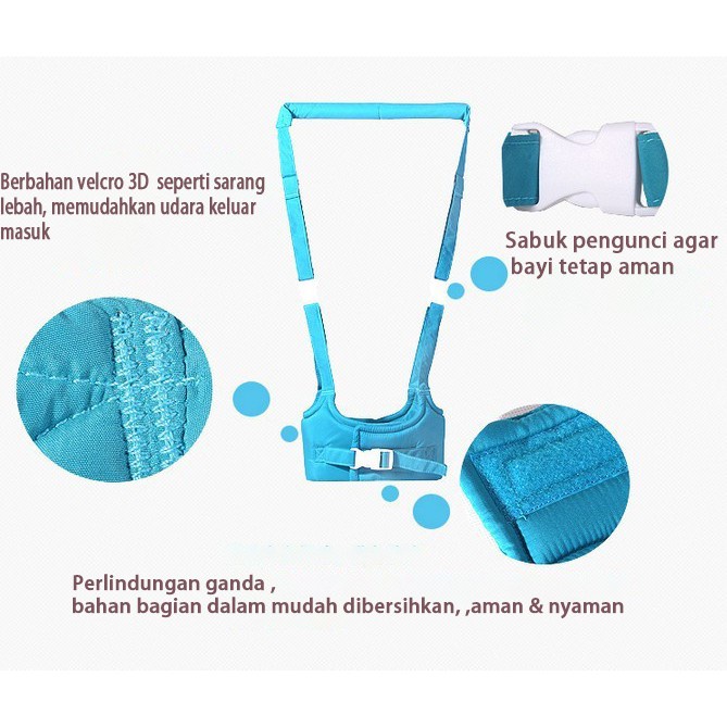 Baby Walking Assistant Baby Walker Belt Sabuk Pengaman Alat Bantu Jalan Bayi