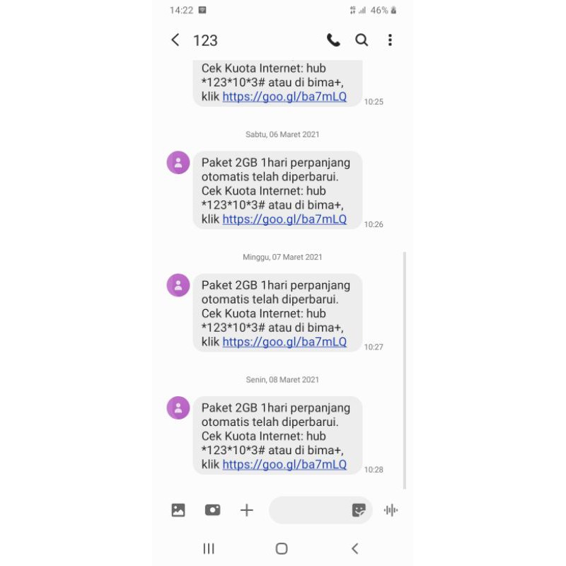 Kartu Tri Legend 2GB 1500