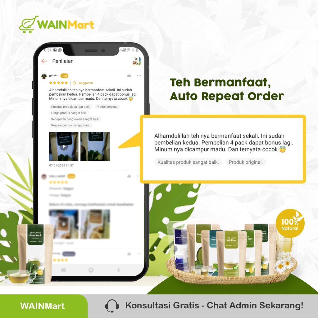 Teh Celup Daun Sirsak Anti Kanker Benjolan Herbal Ampuh Mengatasi Asam Urat Nyeri Sendi