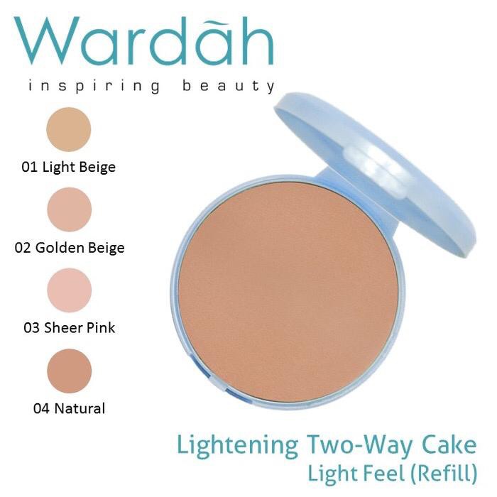 ❤️Glamouroseshop❤️ Wardah Lightening Refill Two Way Cake Extra Cover 10 gr / Wardah Lightening Powder Foundation Extra Cover