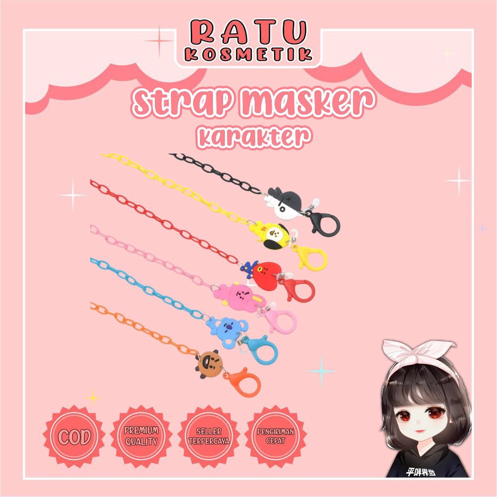 ❤ RATU ❤ Strap Masker | Connector / Kalung / Konektor Mask Korea