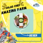 

Salad Amazing Farm Chef Salad With Honey Dressing Fresh Premium Murah