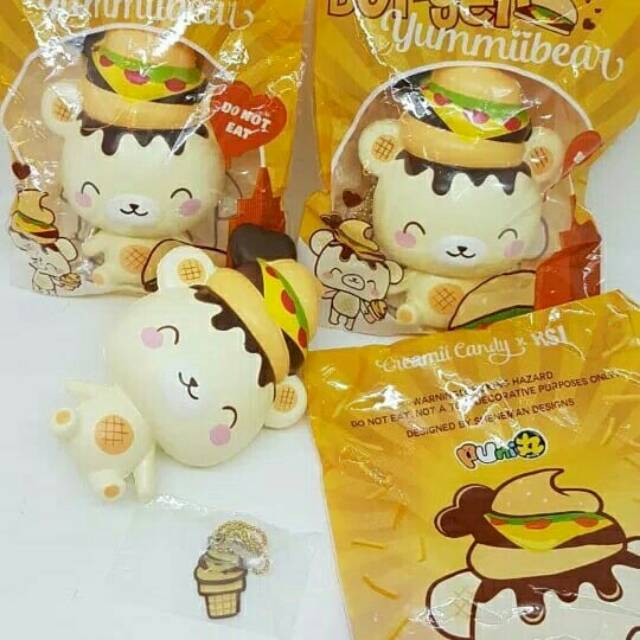 Yummybear Mascot Burger By CreamiiCandy Squishy  