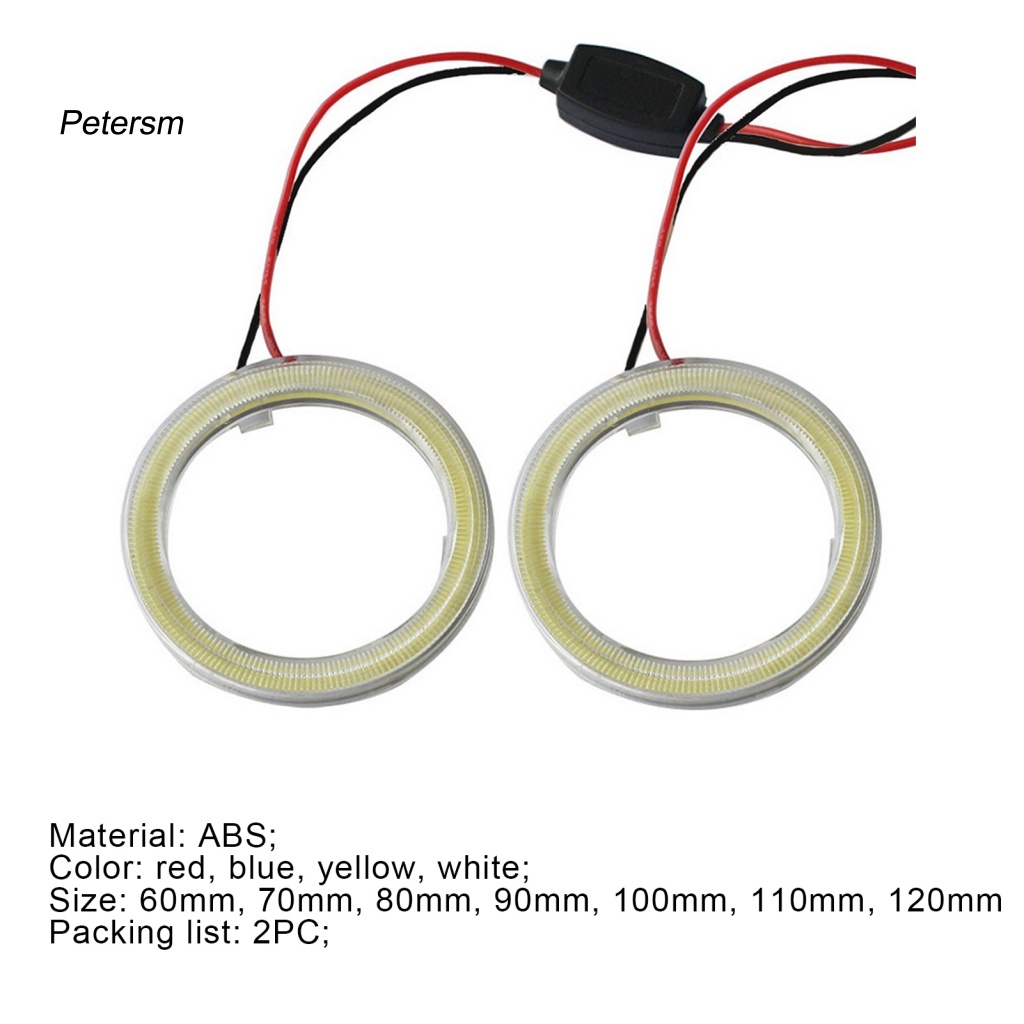 Pp 2Pcs / Set Lampu Kabut LED COB 9-14V Shockproof Untuk Mobil