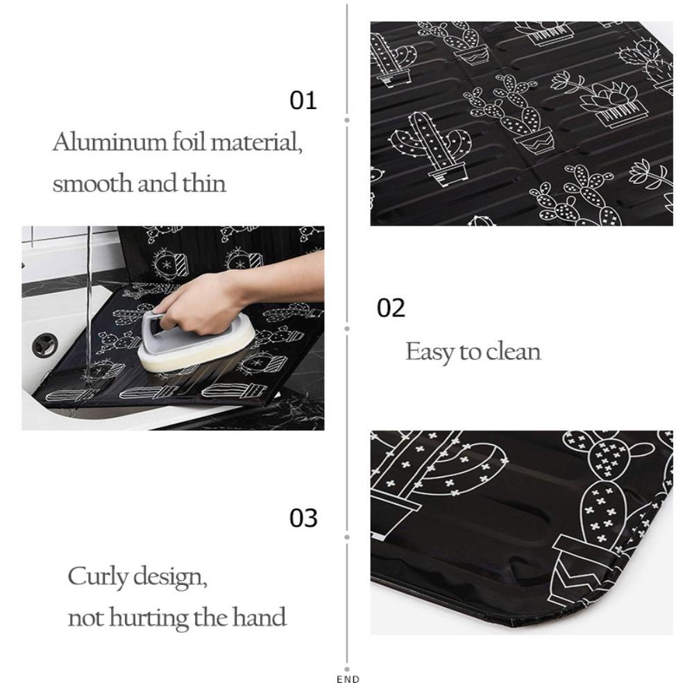 Preva Pelindung Kompor Gas New Cookware Screen Plate Motif Kaktus Dapur Penggorengan