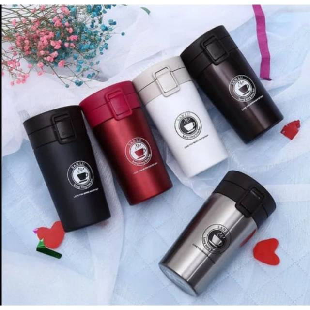 TERMOS COFEE / TERMOS KOPI + SARINGAN TAHAN PANAS DAN DINGIN