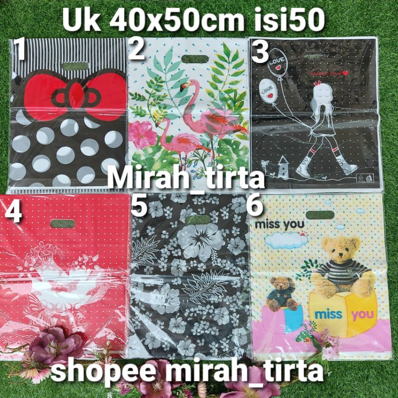 ❤termurah❤ Kantong Plong Motif Jumbo 40x50. Kantong Pond Jumbo Motif . Kantong Kresek Olshop Online