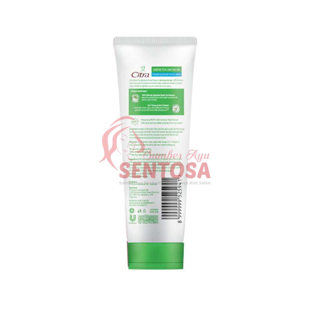 CITRA GREEN TEA ANTIACNE POWER CLEANSER FACIAL FOAM 50 GR