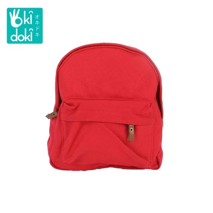 OKIDOKI Backpack Uni Canvas 19Swe0025 Red - Tas Kanvas