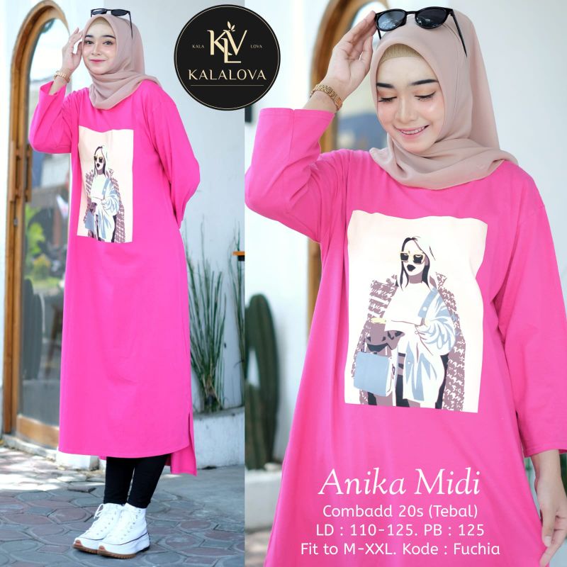 (NEW)GAMIS MIDI DRESS OOTD/'PRILLY/ZUMA/ANIQA BY KALALOVA