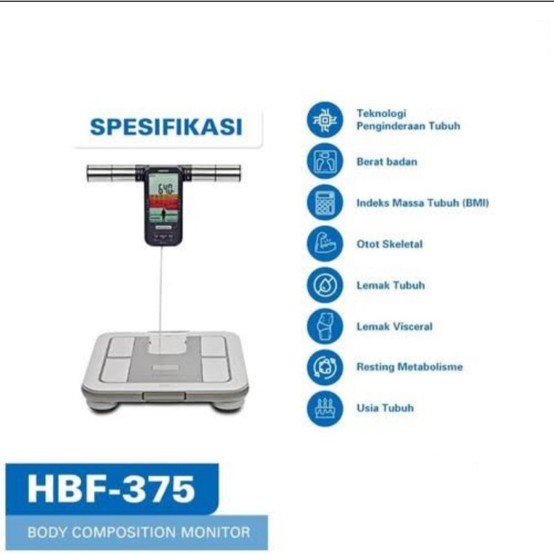 Timbangan badan digital Omron HBF 375 Karada Scan Body Fat Monitor