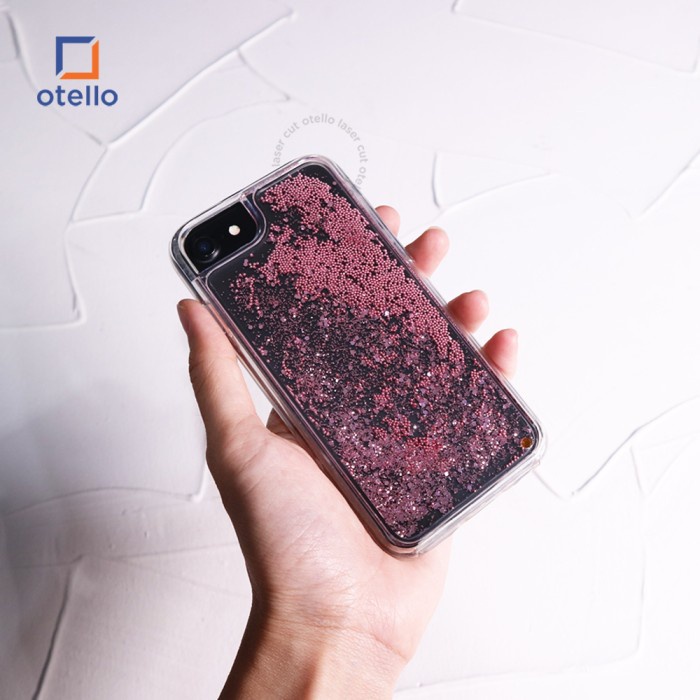 Otello Pink Liquid Glitter Premium Casing iPhone Case Exclusive