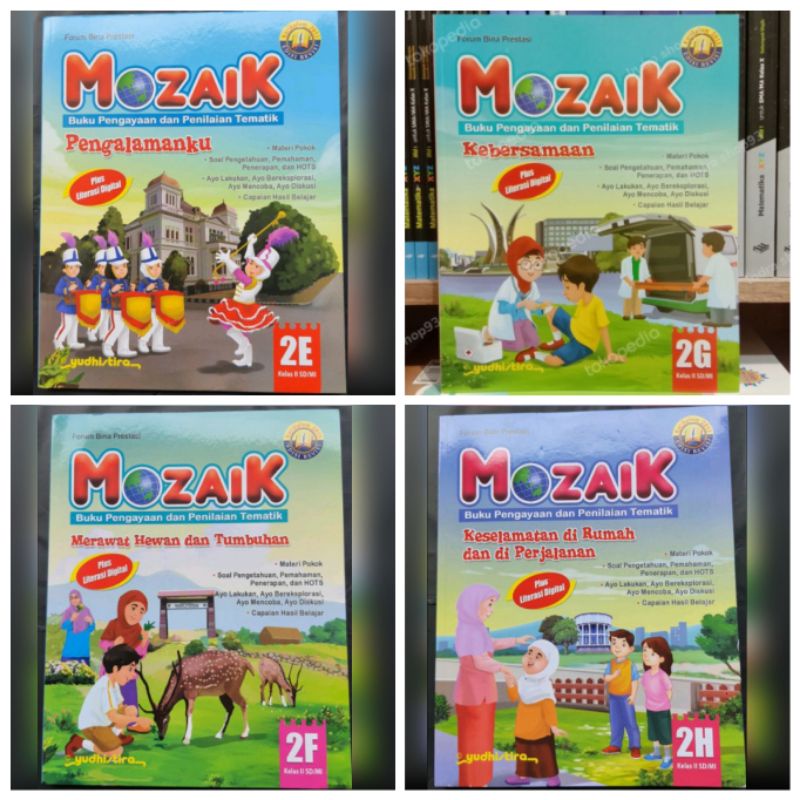PROMO Buku Mozaik 2E 2F 2G 2H Kelas 2 SD K13 Revisi Yudhistira