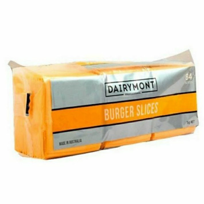 

Repack Dairymont Cheese Burger Slices 1kg (84slices) (28slices) (14slices)