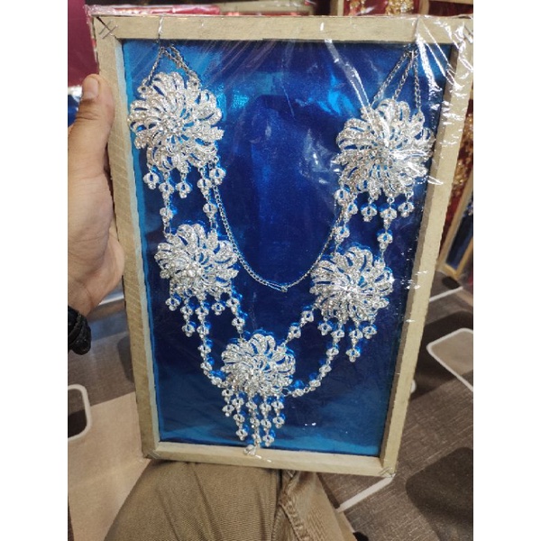 kalung penganten khusus warna silver