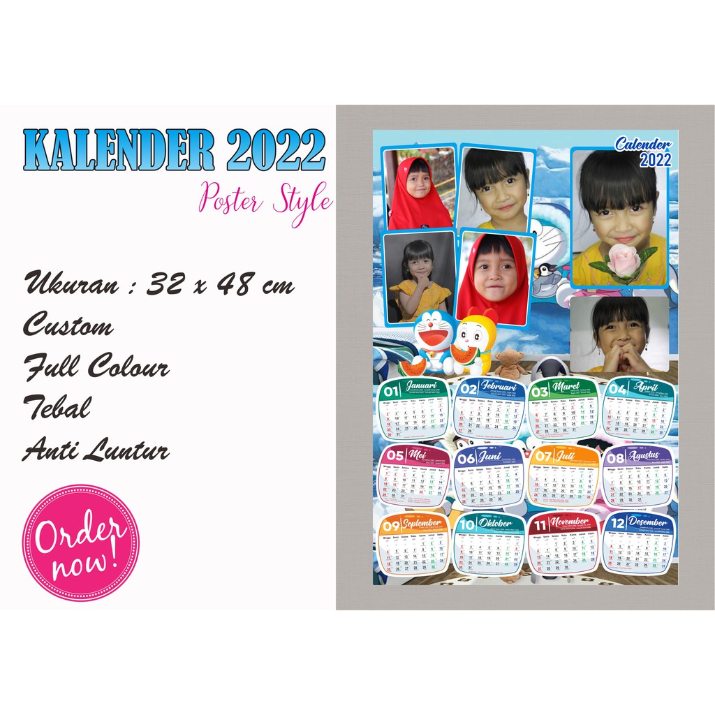 

Kalender 2022 Dinding Custom / Kalender 2022 Custom / Kalender Doraemon