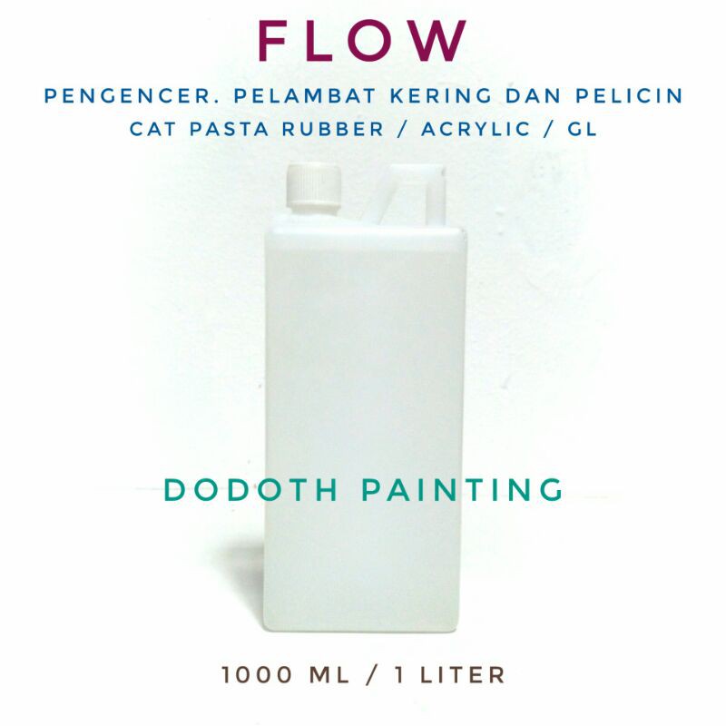 

Flow Pengencer dan Pelambat Kering Cat Rubber /Acrylic /Akrilik 1 Liter