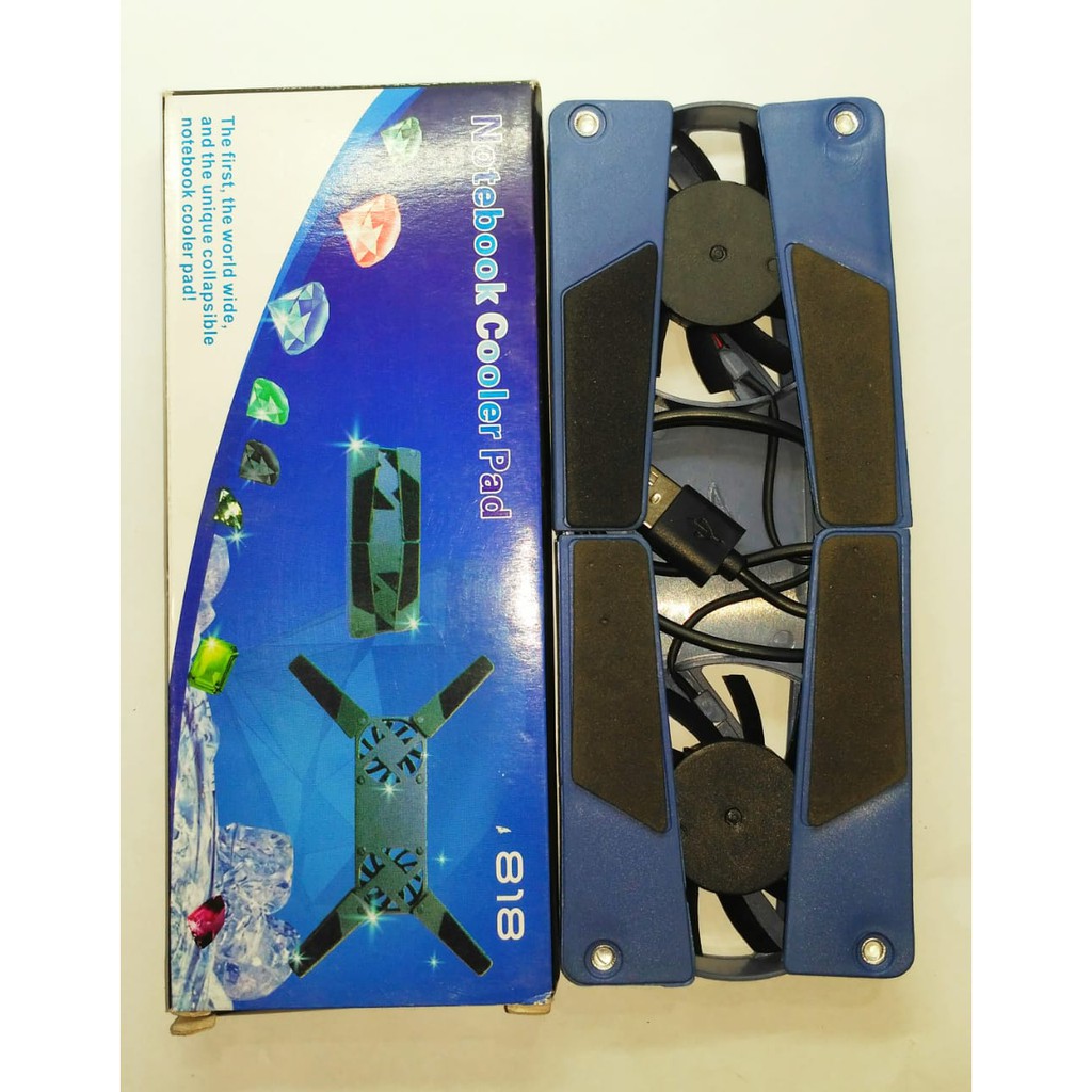 COOLING PAD NOTEBOOK COOLER FAN KIPAS LAPTOP KECIL KEPITING LIPAT