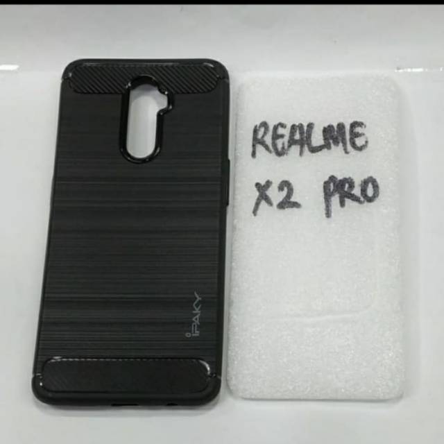 karet REALME X2 PRO softcase ipaky REALME X2 PRO silikon karet hitam