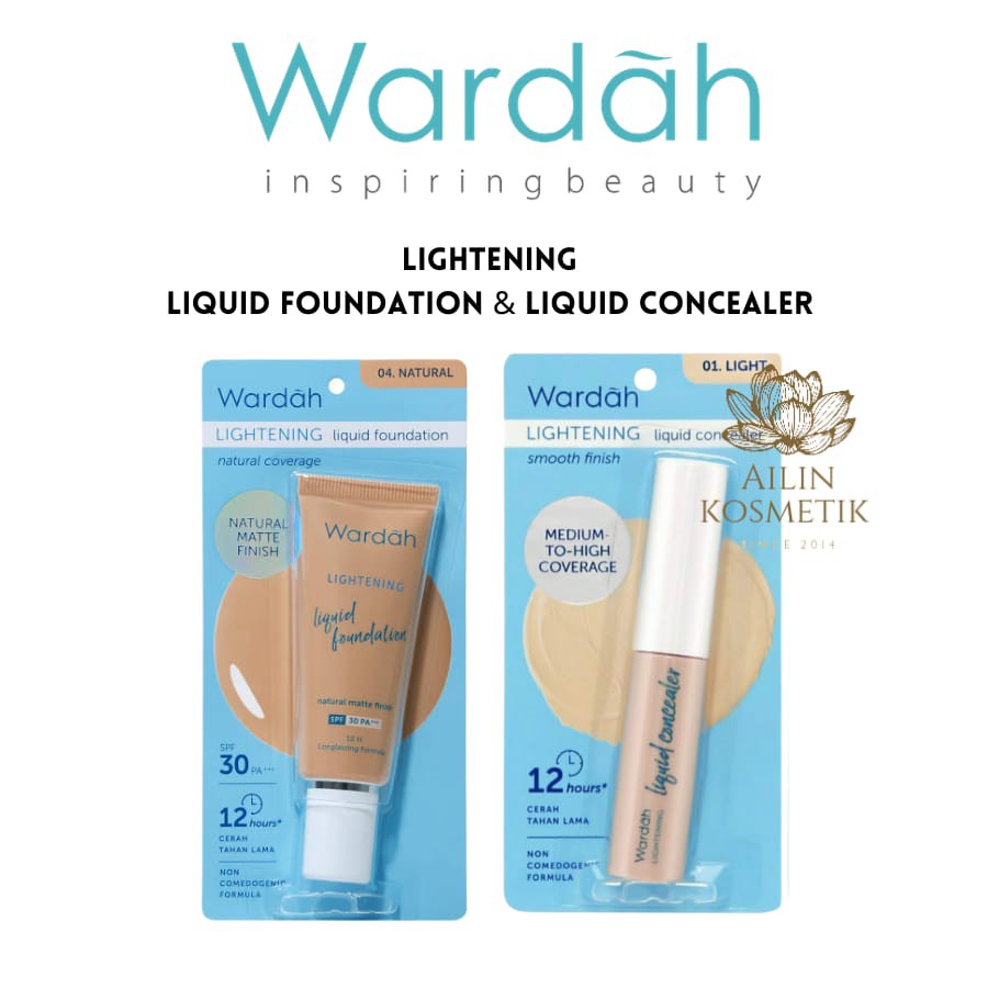 WARDAH Lightening Liquid Foundation Concealer by AILIN