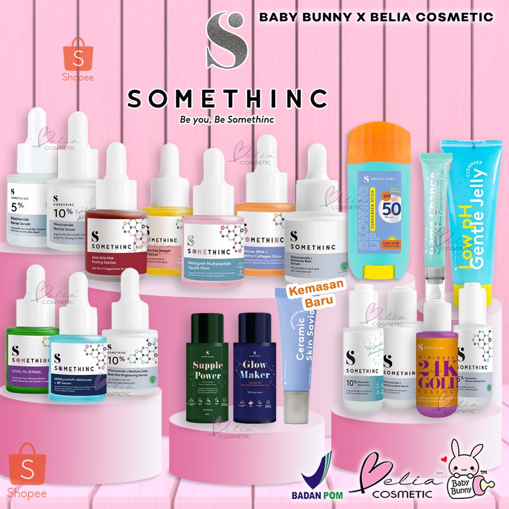 ❤ BELIA ❤ SOMETHINC Serum Niacinamide | DNA Salmon | AHA BHA | Retinol | Hyaluronic | Bakuchiol | Barrier Face