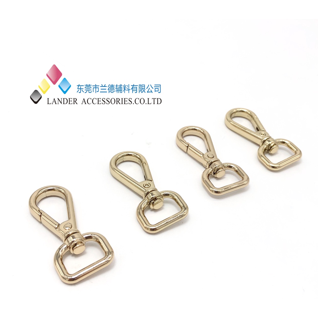 Lander Dogclip / Kaitan Tas 13mm / FX0983 / Shiny Gold / 2pcs