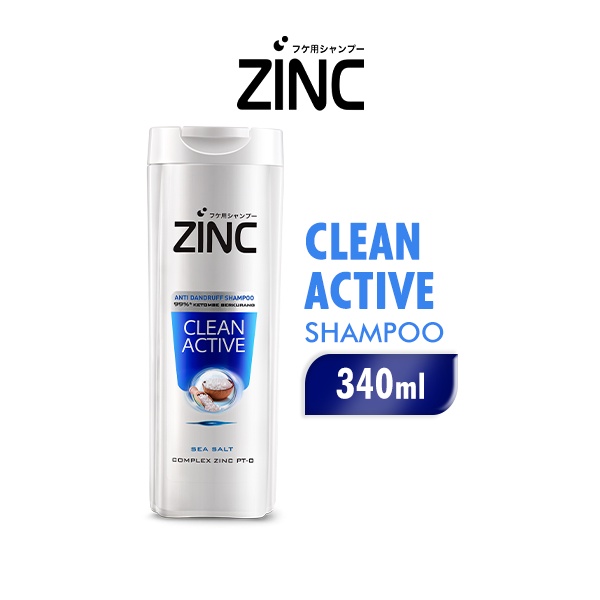 Zinc Shampoo Clean Active Botol 340 ml