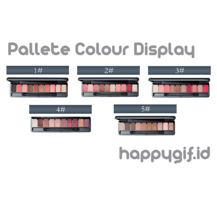 LAMEILA eyeshadow Fashion Matte Eyeshadow Pallet Korean Style Makeup 10 Warna eye shadow LA037 9999