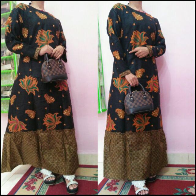 Maura Couple-sania Ruffle  Batik Couple Ori Ndoro Jowi Dnt Garansi Termurah Di Shoope