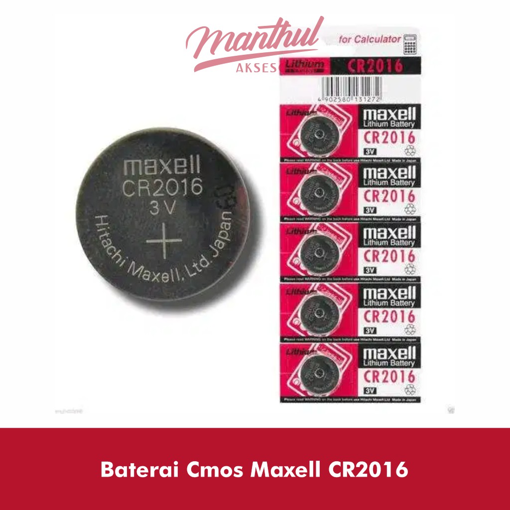 Baterai Cmos Maxell CR2016 Cmos Maxell CR2016