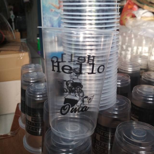 Gelas Plastik Sablon