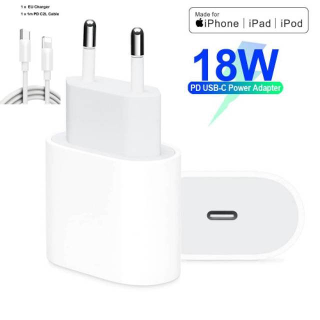 Charger IPhone 18W Adapter Usb C To Lightning - IPhone 11