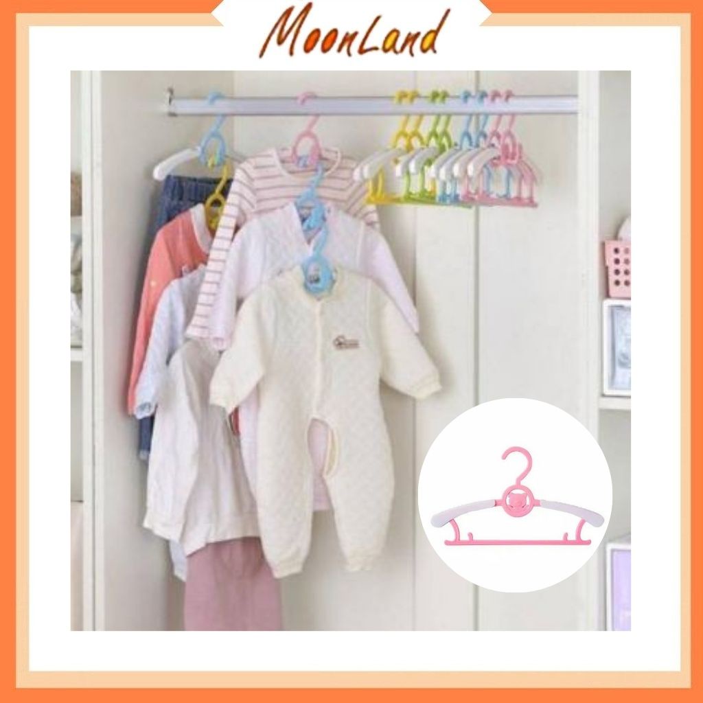 MoonLand 139 Hanger Setelan Anak | Gantungan Baju Anak | Hanger Baby Display Anak