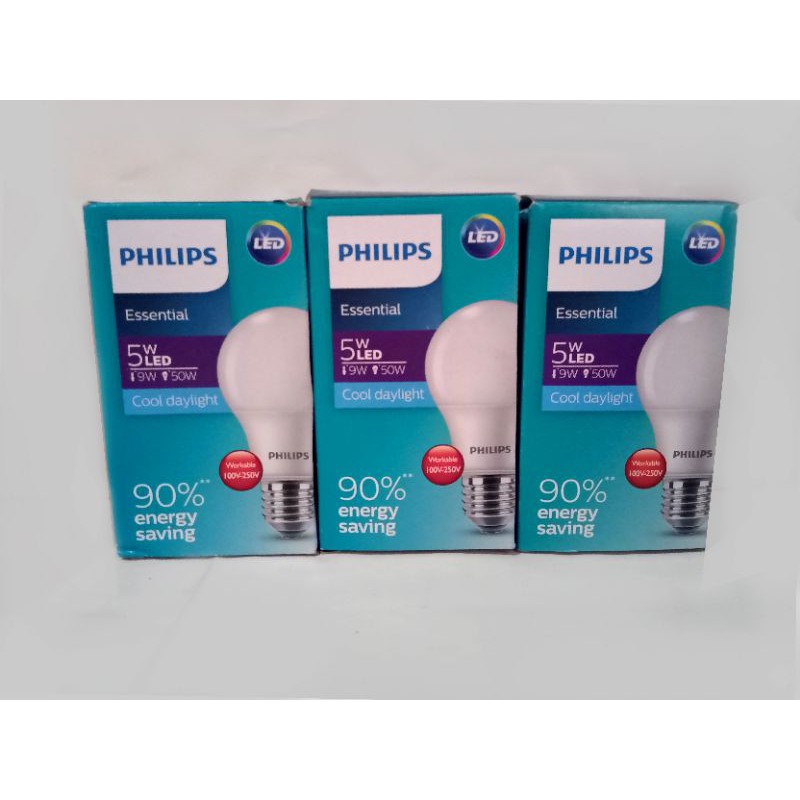 Bohlam Lampu Philips LED Bulb Essential 5 Watt - Lampu Philips LED Bulb Essensial 5Watt