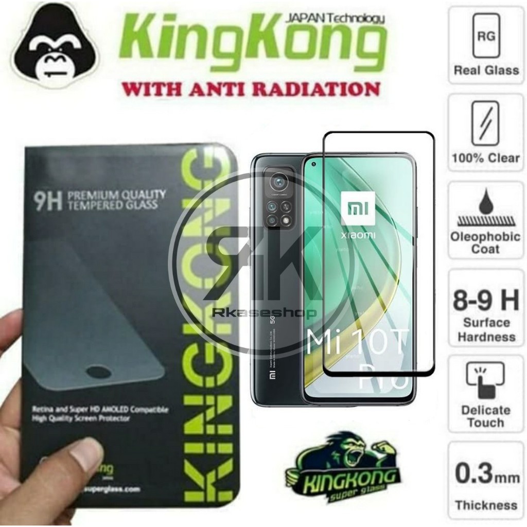 kingkong Tempered glass Full Cover XIAOMI MI 10T 12t 11T PRO Mi 10T anti gores