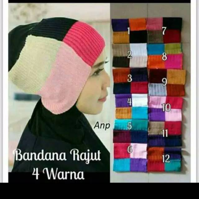 Ciput Rajut 4 Warna/Inner Bandana 4 Warna/ Bandana Rajut 4 Warna/ Ciput Bandana Rajut/ Ciput Rajut